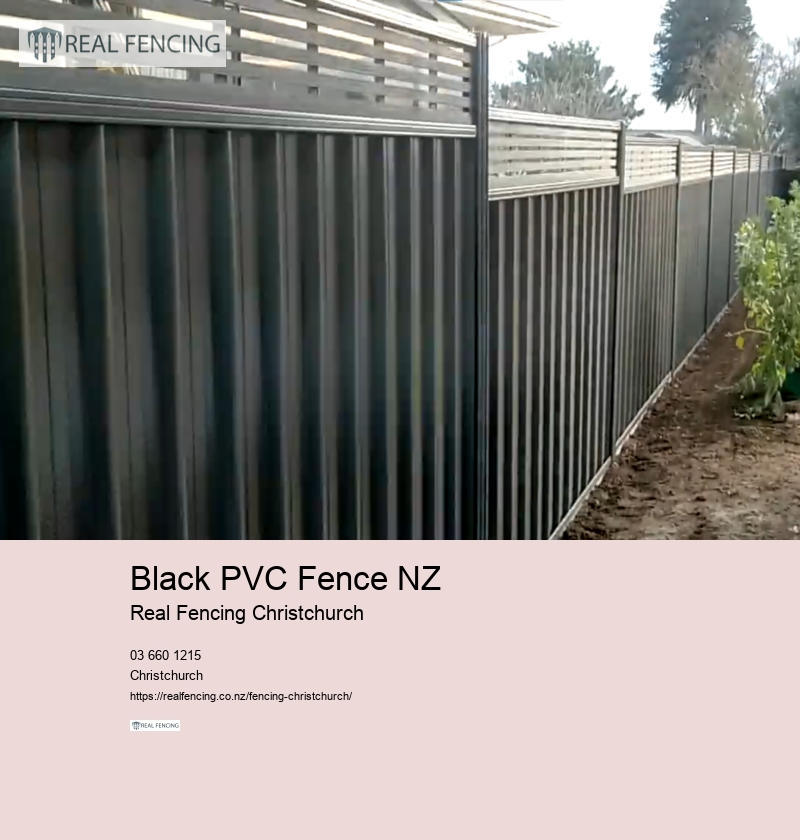 Black PVC Fence NZ