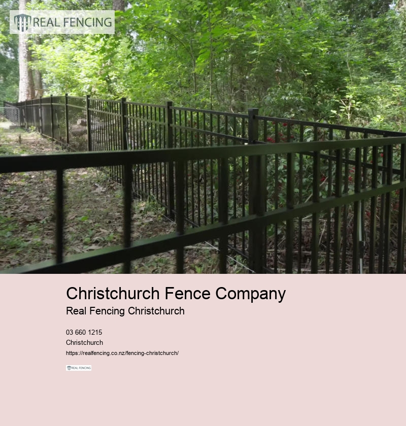 christchurch metal fencing