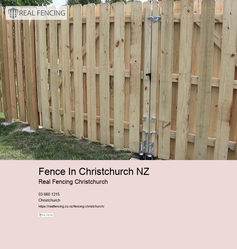 Fence In Christchurch NZ