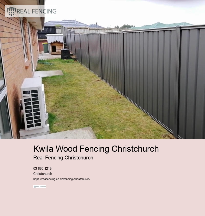 Kwila Wood Fencing Christchurch