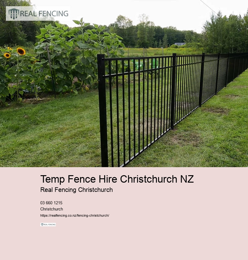 black pvc fence nz