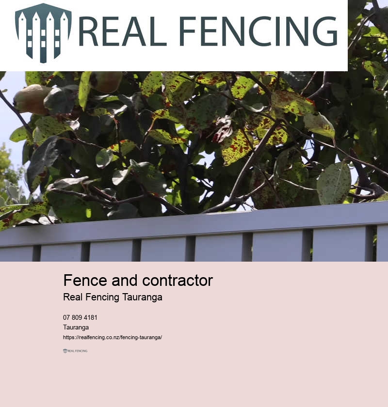 Fence and contractor