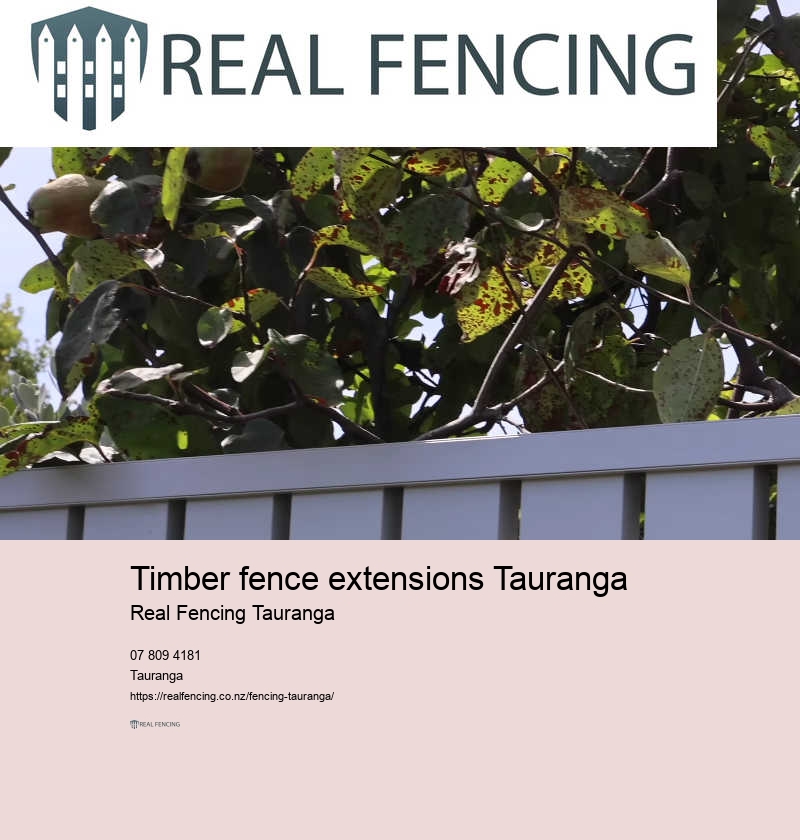 Timber fence extensions Tauranga