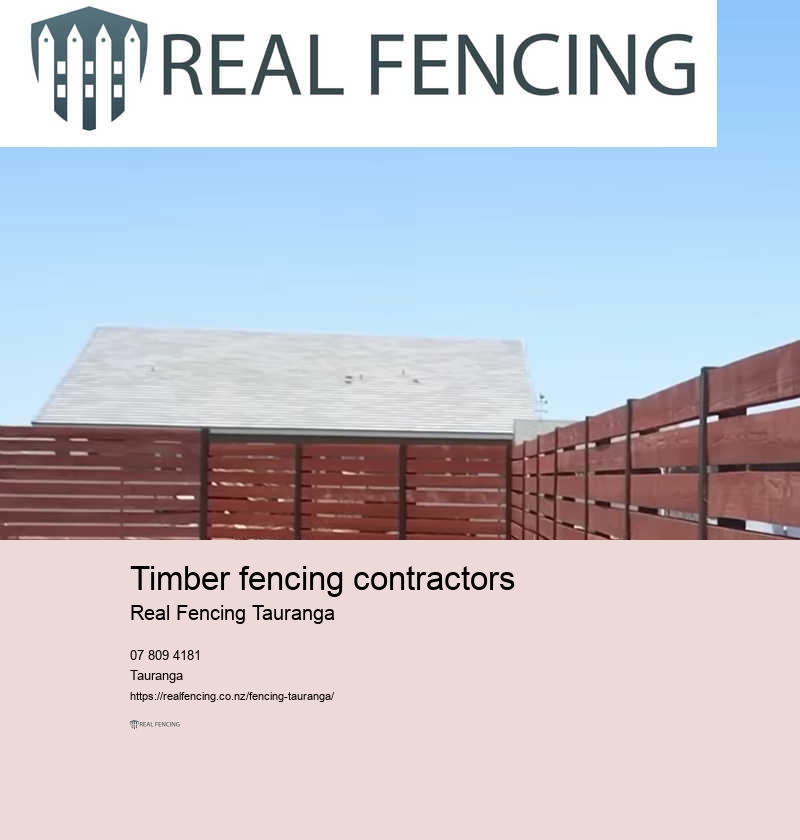 Timber fence and posts
