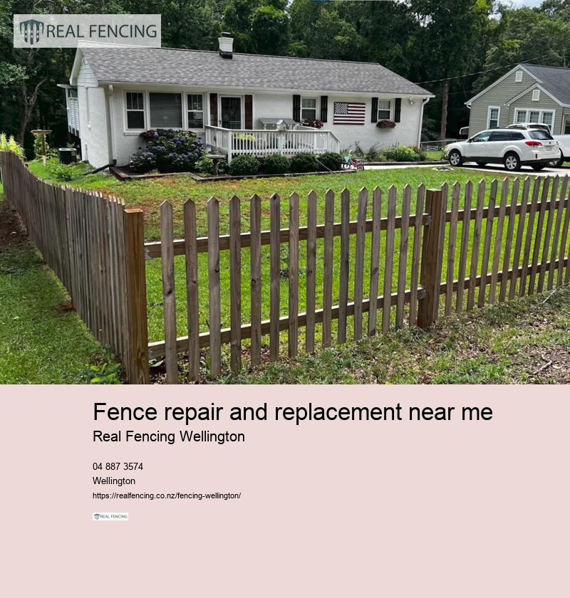 fence repair and replacement near me