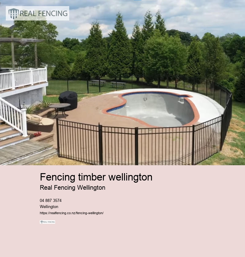 fencing timber wellington